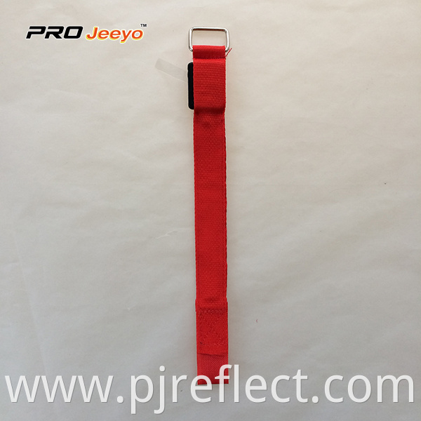 Reflective Red Zebra Print Webbing Armband Wb Mbw002